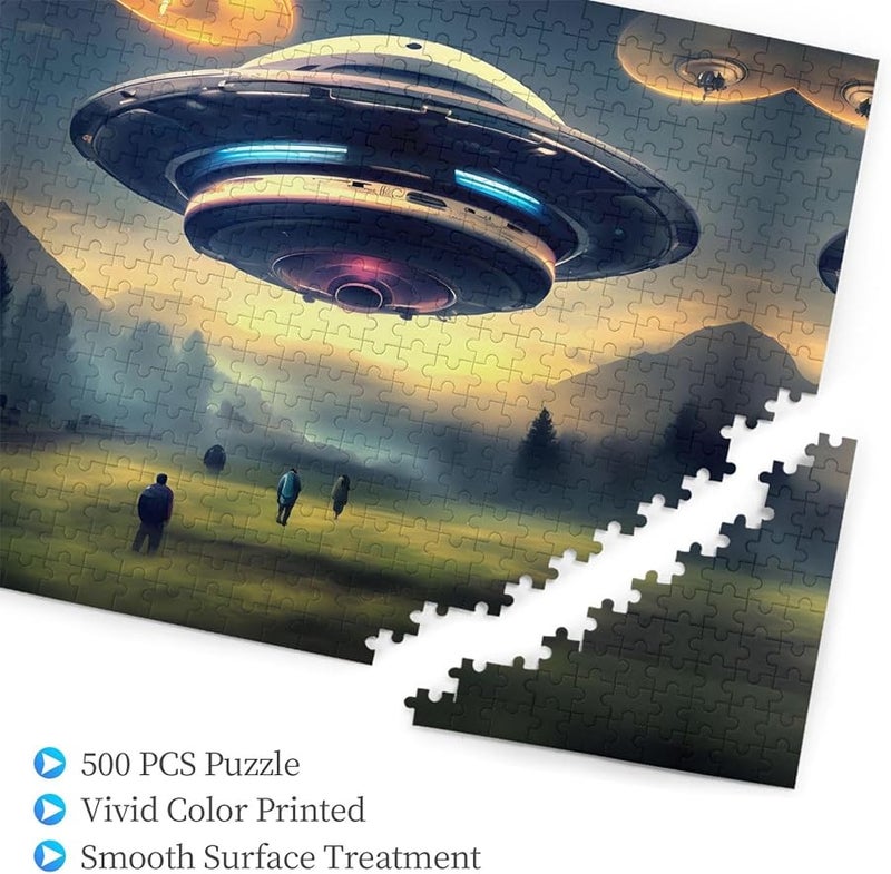 لغز هبوط منطاد فايا 500 قطعة للكبار ديكور المنزل 20.4 × 15 بوصة - Image 2